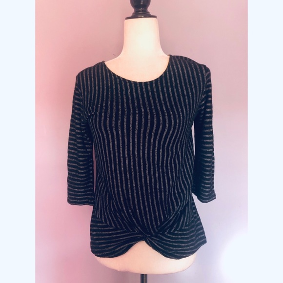Anthropologie W5 concepts black & grey blouse